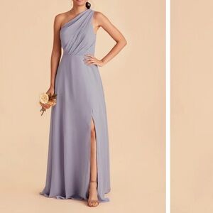 Birdy Grey One Shoulder Lavender Dress